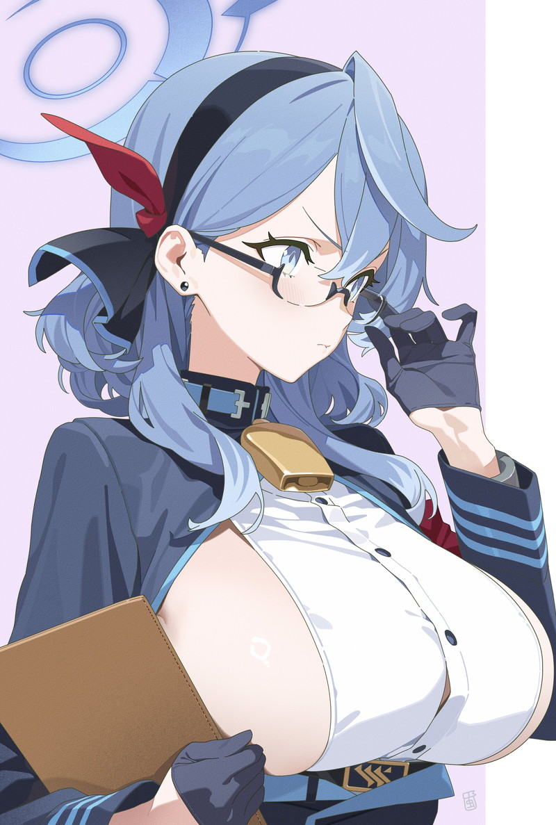 【二次】横乳、はみ出しおっぱいコスのエロ画像 Part９