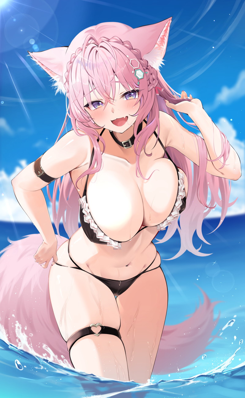 【二次】猫耳、狐耳などが生えたケモミミっ娘たちのエロ画像 Part１４１