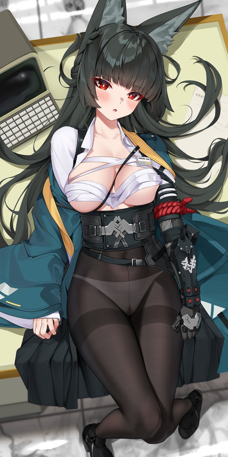 【二次】服や下着が脱げかかっている女の子たちのエロ画像 Part５１