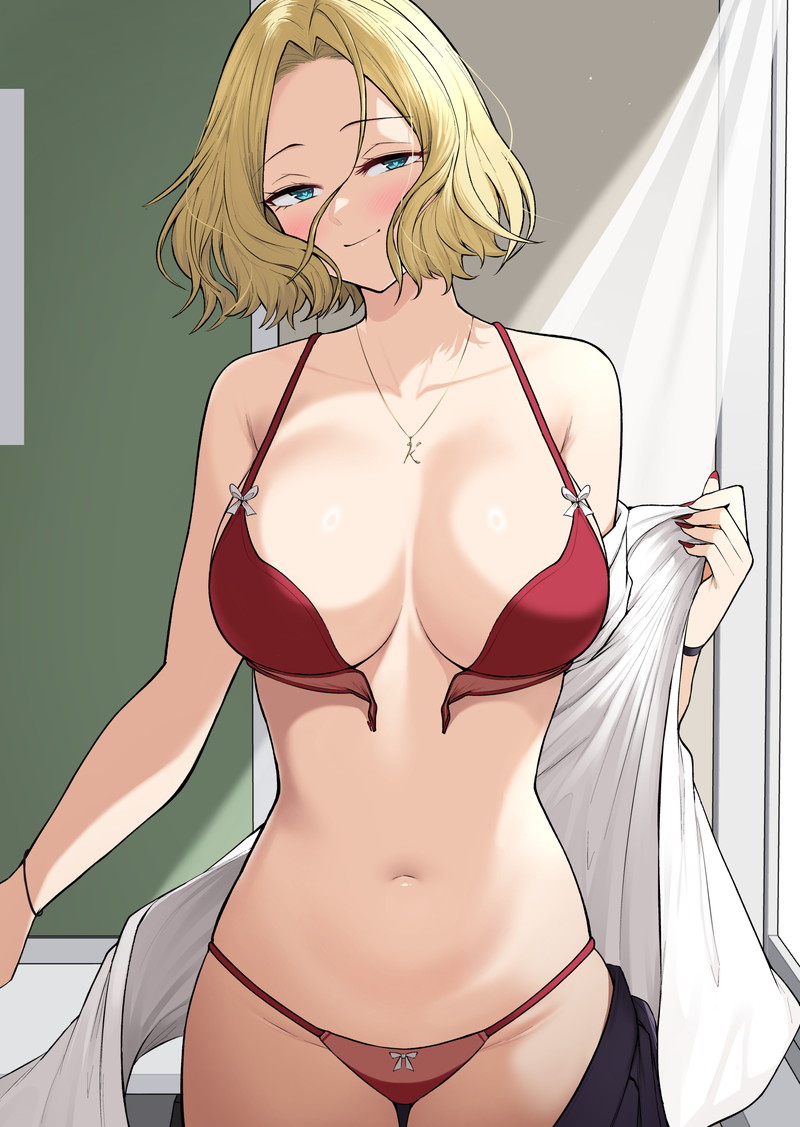 【二次】服や下着が脱げかかっている女の子たちのエロ画像 Part５１