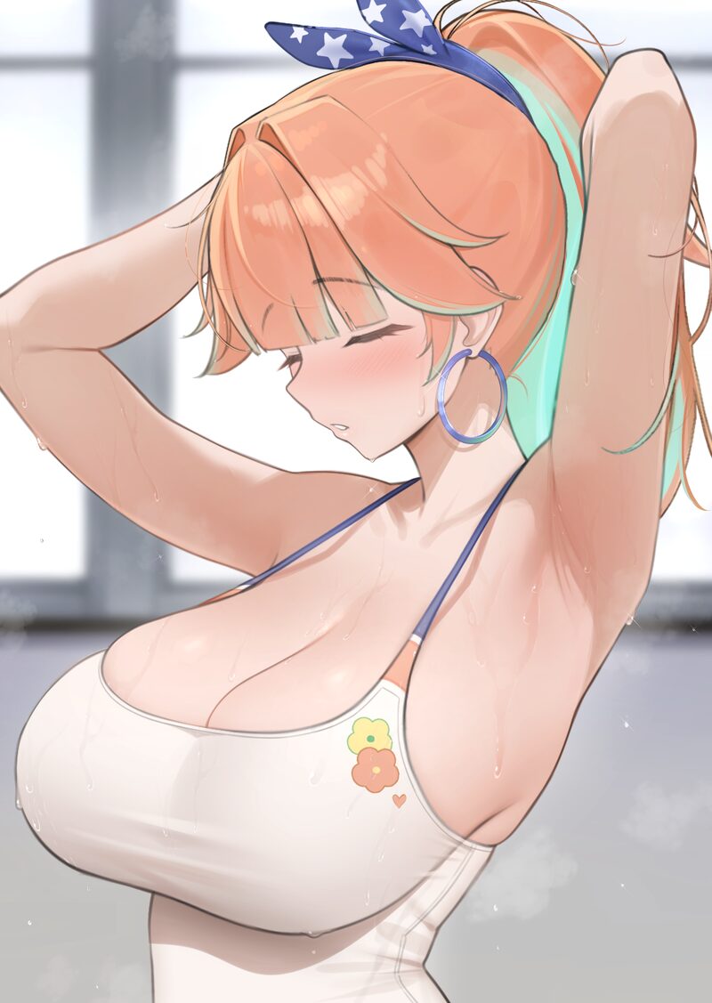 【二次】抜ける長乳、垂れ乳のエロ画像まとめ Part２７