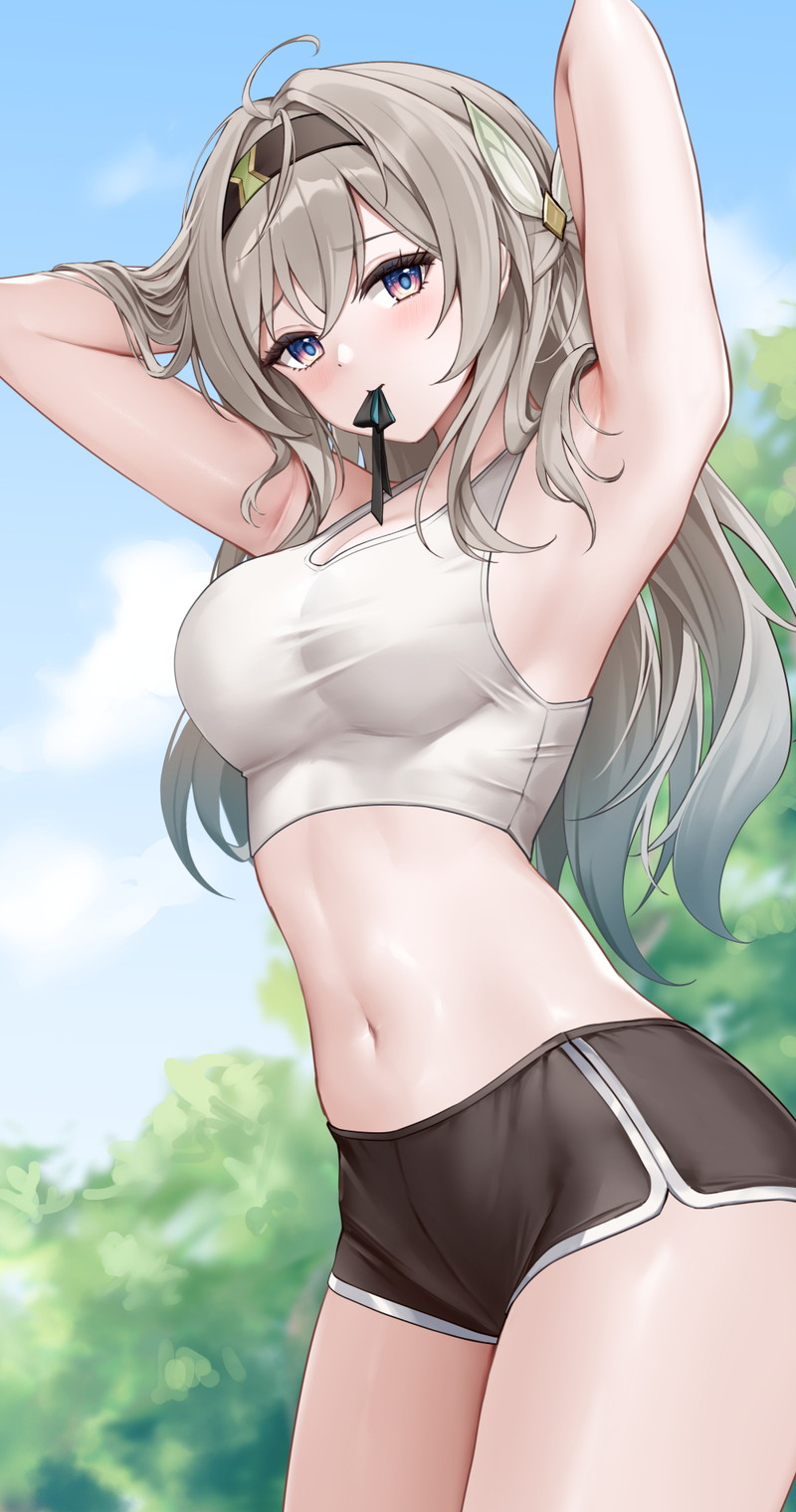 【二次】ショートパンツを履いた女の子のエロ画像 Part２１