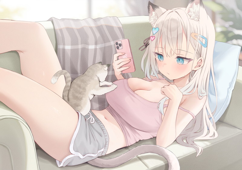 【二次】ショートパンツを履いた女の子のエロ画像 Part２１