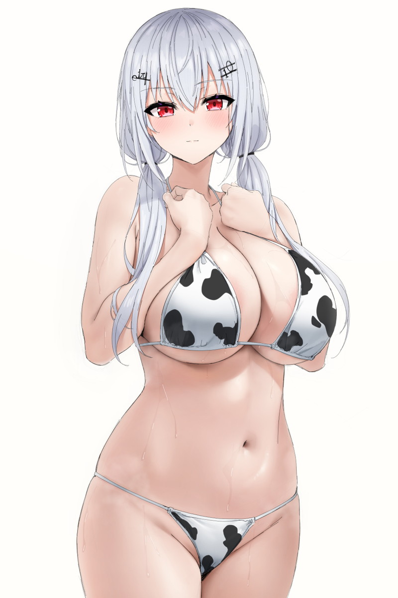 【二次】スケベな牛柄ビキニのエロ画像 Part２１