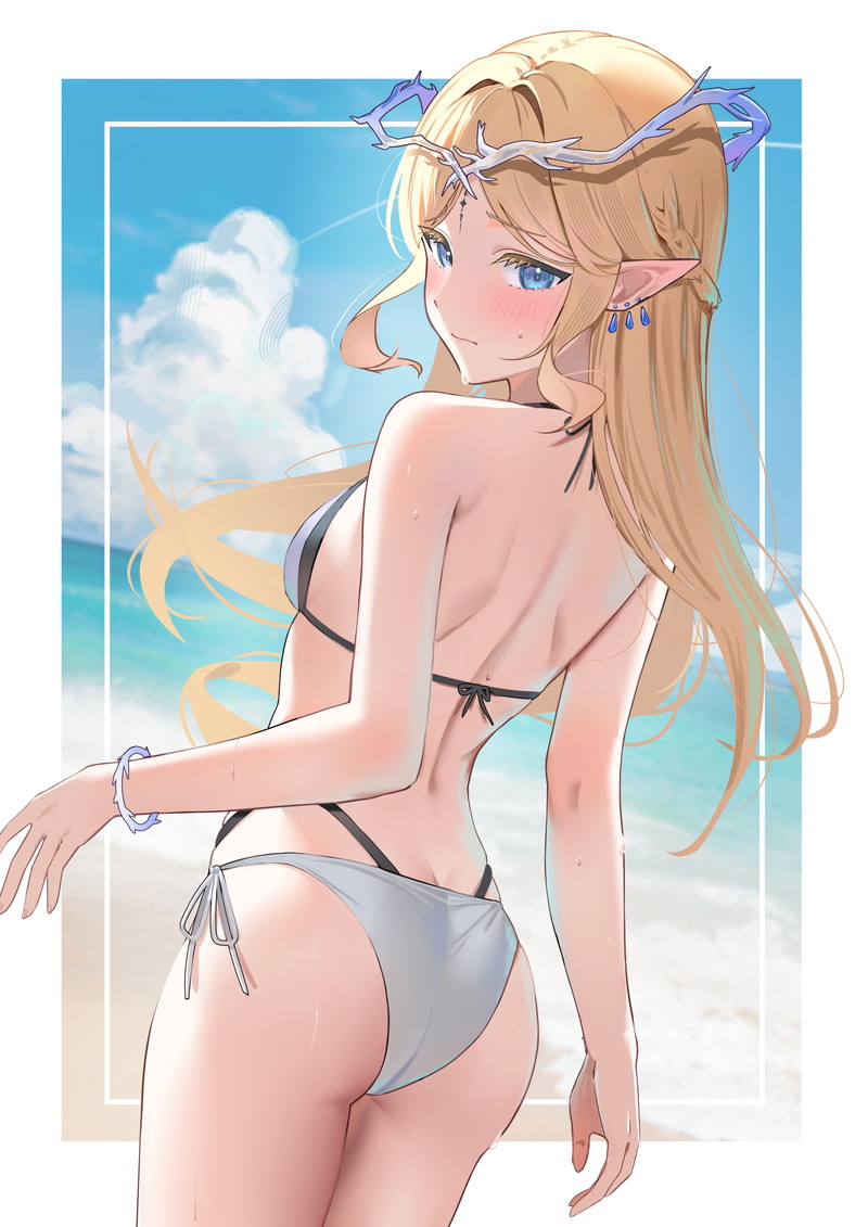 綺麗な背中が興奮する二次エロ画像まとめ Part８