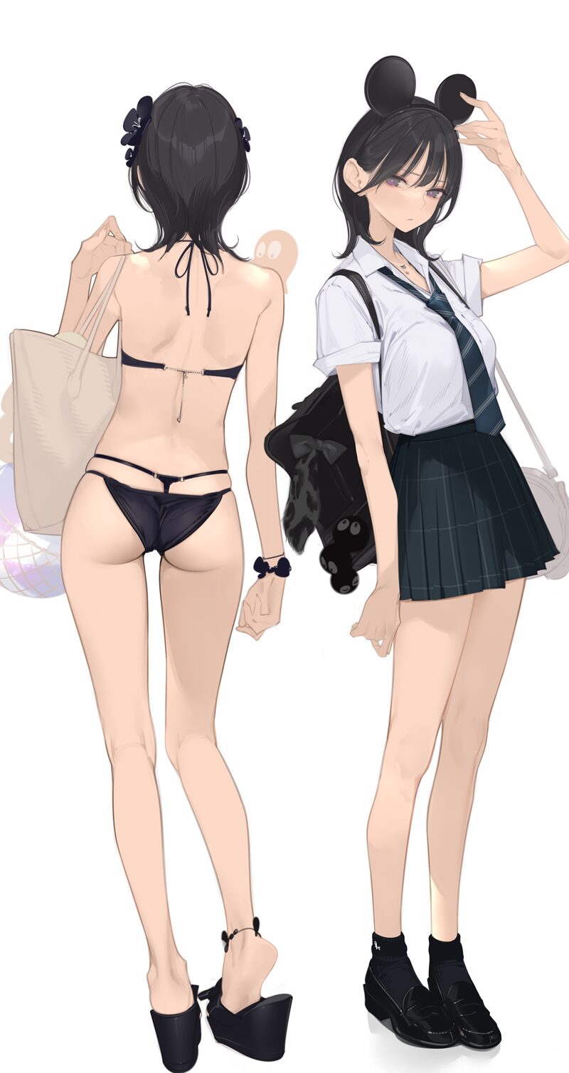 綺麗な背中が興奮する二次エロ画像まとめ Part８